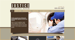 Desktop Screenshot of justiceappliancerepair.com